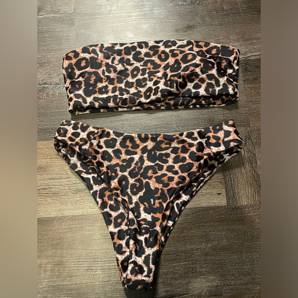 Leopard Print Bikini Set never worn